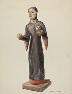Santa Rita - Bulto, c. 1938. od Majel G. Claflin