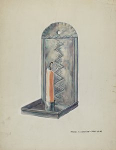 Plechové svítidlo, 19351942. od Majel G. Claflin