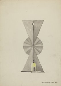 Plechové svítidlo, 19351942. od Majel G. Claflin
