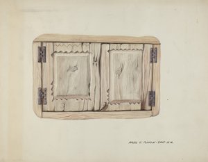 Dvoje nástěnné dveře, c. 1937. od Majel G. Claflin