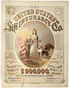 United States Life Insurance Co. of New York, (litografie)