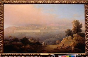 Jerusalem (Izrael) (Jeruzalém) - obraz Maxima Nikiforoviče Vorobjeva (Vorobjev) (1787-1855), olej na plátně
