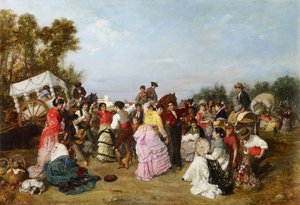 Na pouti Torrijos - Cabral Aguado-Bejarano, Manuel (1827-1891) - 1883 - Olej na plátně - 69x99 - Muzeum Carmen Thyssen, Malaga