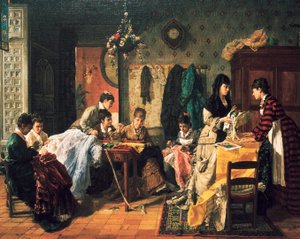 Švadlenská dílna od Manuel García Hispaleto