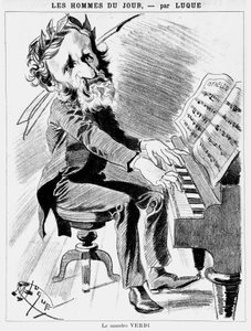 Cartoon of Verdi - od Luqueho