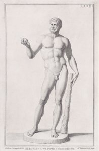 Socha Herkula, 1734. od Marc