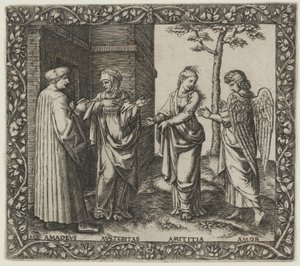 Amadeus Berruti s askezí, Amititia a láskou od Marcantonio Raimondi
