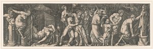 Bacchanalia, asi 1510-1511. od Marcantonio Raimondi