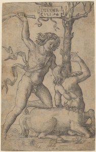 Herkules a Nessus od Marcantonio Raimondi