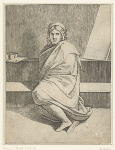 Portrét malíře Raphaela od Marcantonio Raimondi