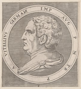 Římské zrcadlo velkoleposti: Vitellius, z Dvanáct Caesarů, ca. 1500-1534., ca. 1500-1534. od Marcantonio Raimondi
