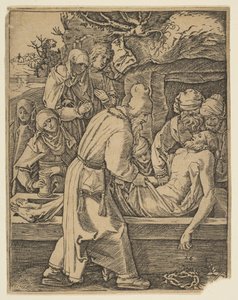 The Deposition, z kopie The Small Passion.n.d. od Marcantonio Raimondi