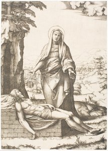 Pieta od Marcantonio Raimondi