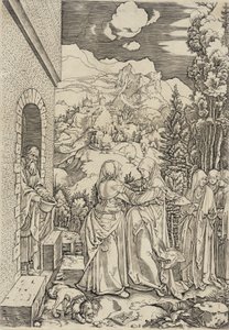 Navštívení od Marcantonio Raimondi