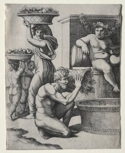 Vinařský lis od Marcantonio Raimondi