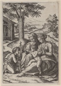 Madonna pod palmou