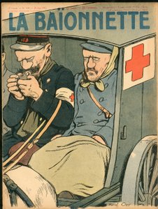 Obálka „La Baionnette“, Satirický v barvách od Marcel Amable O.L. Capy