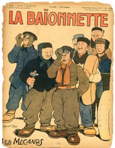 Obálka „“ La Baionnette “, Satirický v barvách od Marcel Amable O.L. Capy