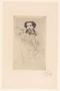 Portrét Henriho Charlese Guérarda od Marcellin Gilbert Desboutin (signed by artist)