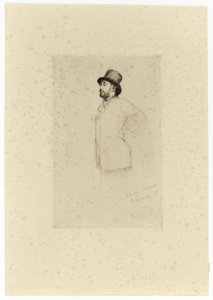 Edgar Degas, stojící od Marcellin Gilbert Desboutin