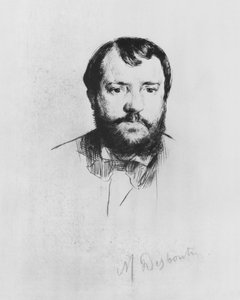 Ernest Hoschede, 1875 (lept suchou jehlou)