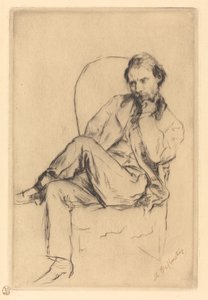 Renoir sedí od Marcellin Gilbert Desboutin