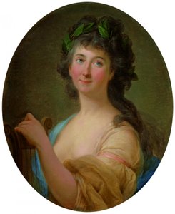 Portrét Catherine Gattai Thomatisové jako múzy od Marcello Bacciarelli