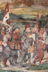 Detail návštěvy Christiana I. Dánska u Bartolomea Colleoniho, Síň cti