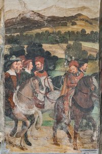 Detail návštěvy Christiana I. Dánska u Bartolomea Colleoniho, Síň cti