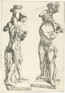 Silenus se setkal s de jonge Bacchus od Marcellus Laroon (I)
