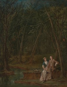 Milenci na mýtině od Marcellus Laroon the Younger
