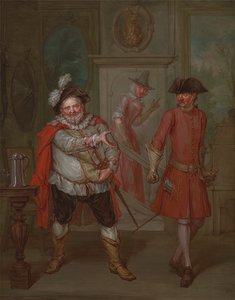 Scéna ze Shakespearovy hry "Jindřich IV., část I" od Marcellus Laroon the Younger