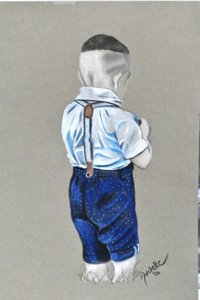 Chlapec v šleách od Marchelle de Kock