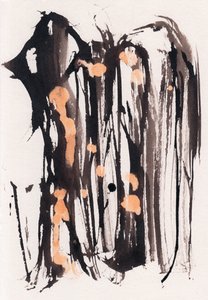 Wabi Sabi, 2018 (tuš a běloba na papíře)