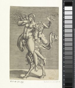 Satyr a nymfa