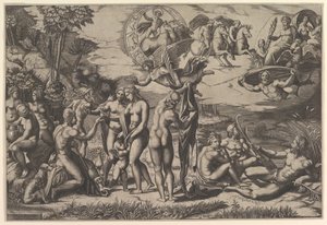 Soud v Paříži, 1515-27. od Marco Dente