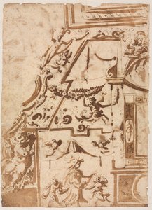Groteska se skákajícím kentaurem verso, c. 15651588.