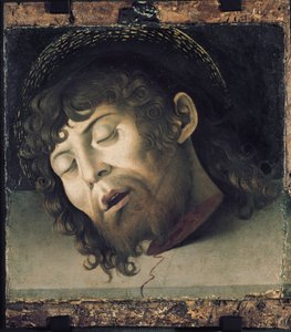 Behead St John the Baptist (olej na dřevě