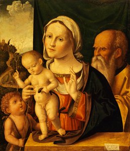 Svatý rozhovor, Marco Palmezzano (asi 1459-1539), 52x61 cm