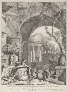 Capriccio: Ruiny od Marco Ricci