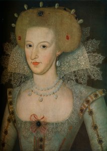 Anna Dánská 1574-1619, královna choť krále Jakuba I., 17. stol.