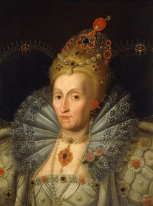 Portrét královny Alžběty I., délka přes prsa,