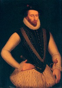 Portrét sira Waltera Raleigha, 1595