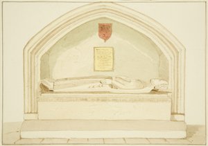 Památník Roberta, hraběte z Gloucesteru, v South Aisle of St James
