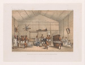 Návštěva prince Ratsiby a obřad Krvavé přísahy La ceremonie du serment du sang (Fatidrah), entre le Prince Ratsiba et Mr. Dotazování (název na objektu) Cesta Françoise P.L. Pyl na Madagaskar (název série) F.P.L. Pollen R.s. l. Fauna d. Madagaskar (s od Marcus Jacob Goedkind