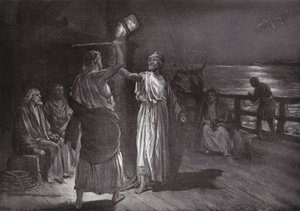 "Stávkuj, ale poslouchej mě" (litografie) od Margaret (after) Dovaston