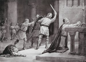 Vražda svatého Knuda od Margaret (after) Dovaston