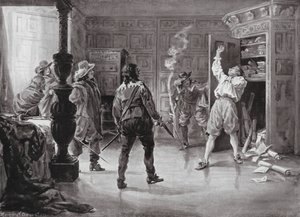 Vražda španělského ministra portugalskými revolucionáři od Margaret (after) Dovaston