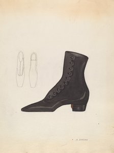 Dámská obuv, c. 1937.