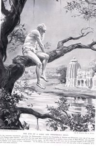 Konec dlouhé a prosperující vlády, ilustrace z "Hutchinsonovy historie národů", cca 1910 (litografie)